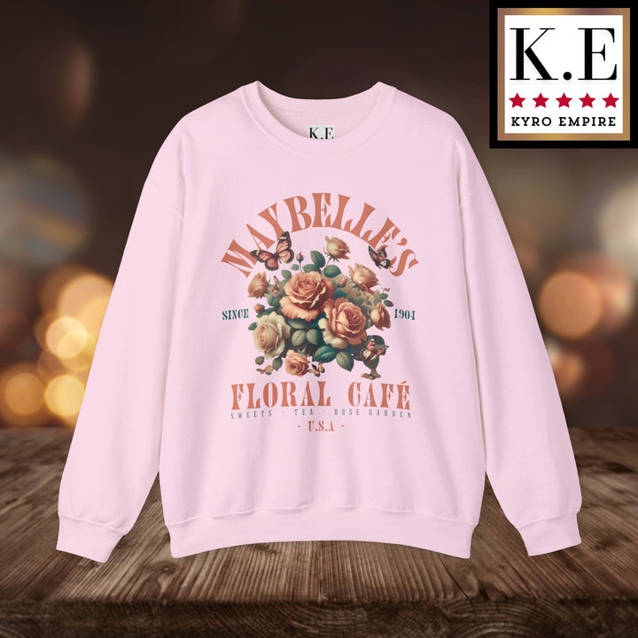 MAYBELLE'S FLORAL CAFE CREWNECK