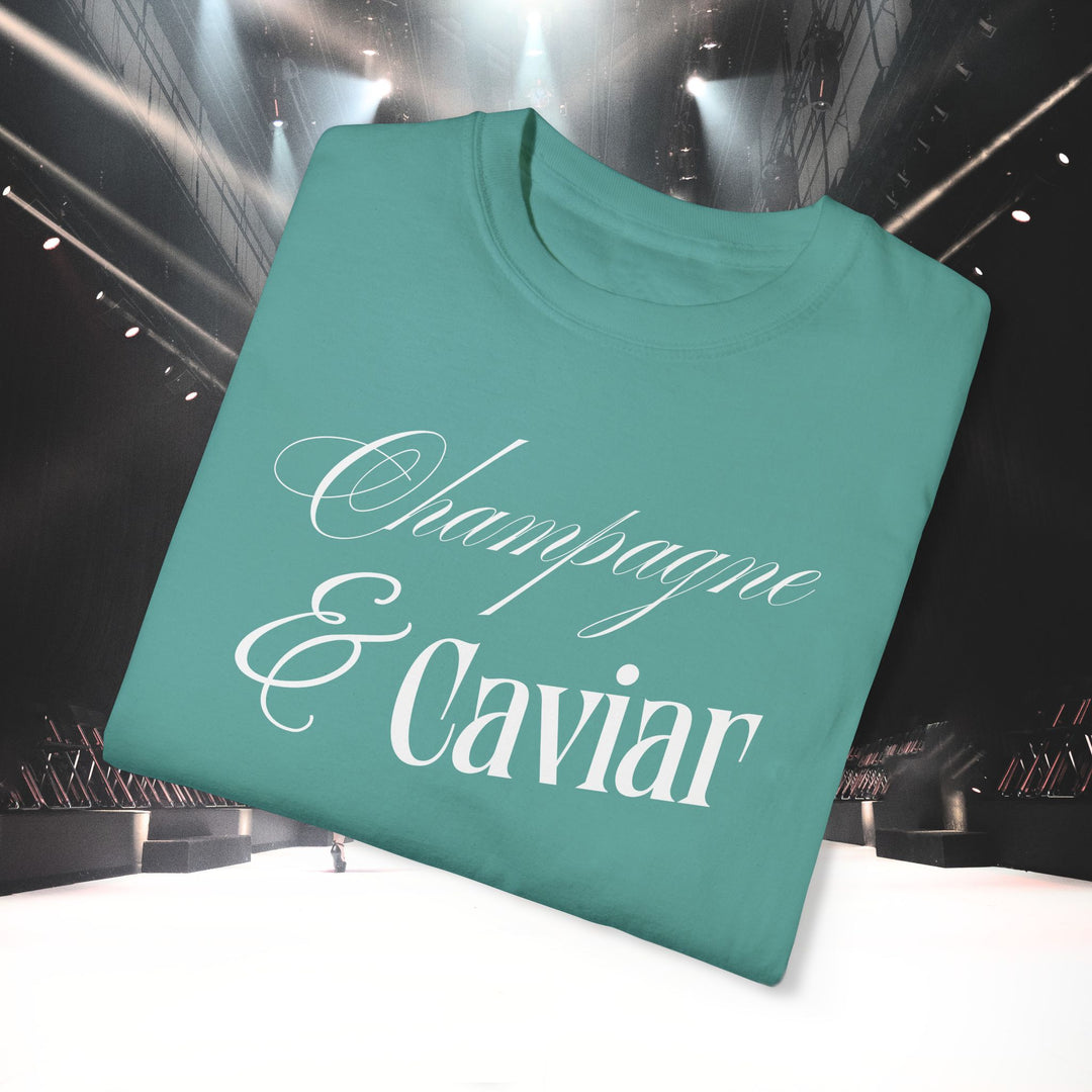 CHAMPAGNE SIPS & CAVIAR DIPS T-SHIRT