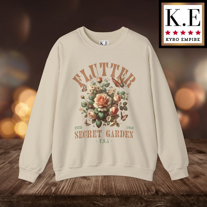 FLUTTER SECRET GARDEN CREWNECK