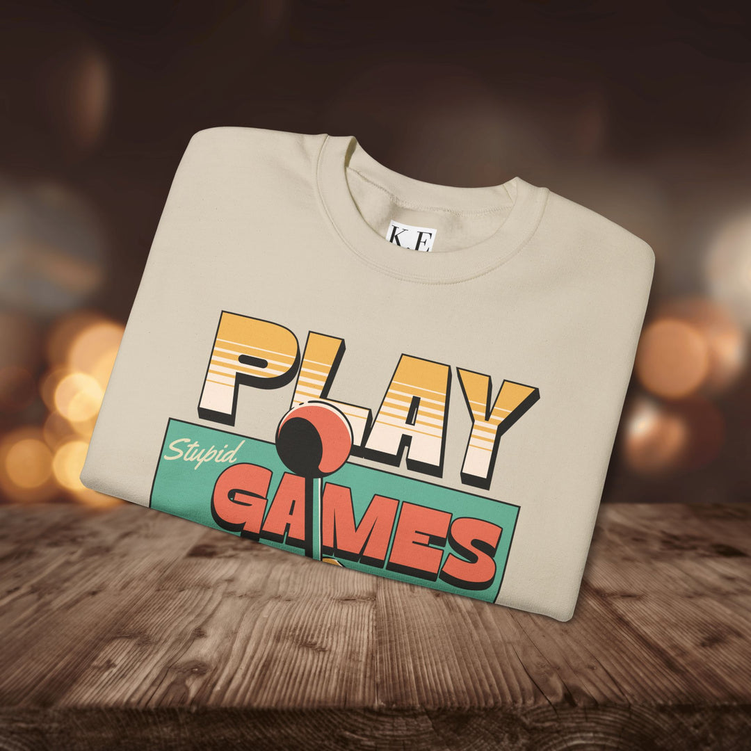PLAY STUPID GAMES CREWNECK