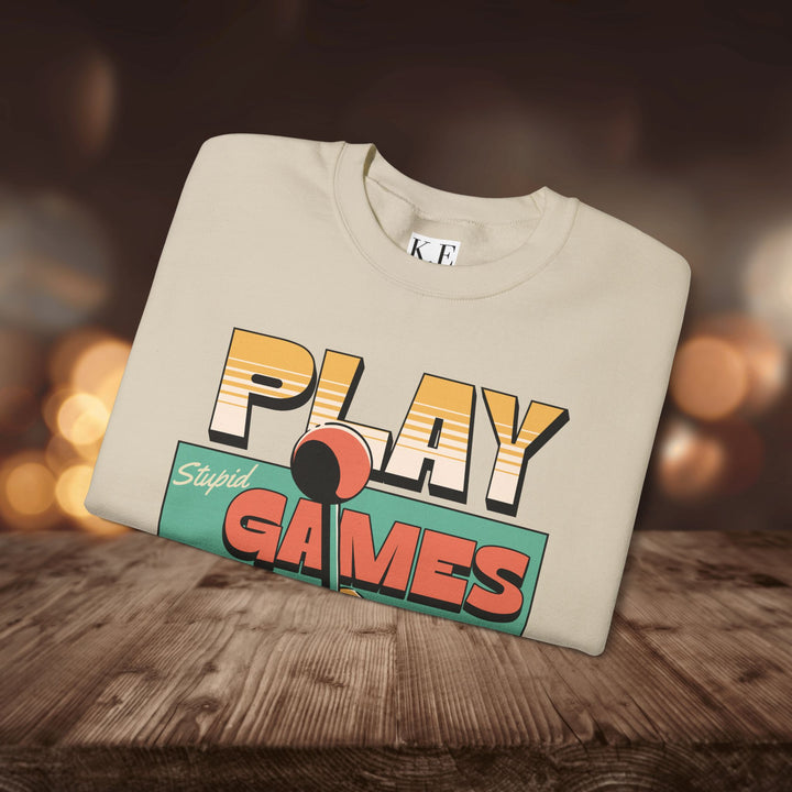 PLAY STUPID GAMES CREWNECK