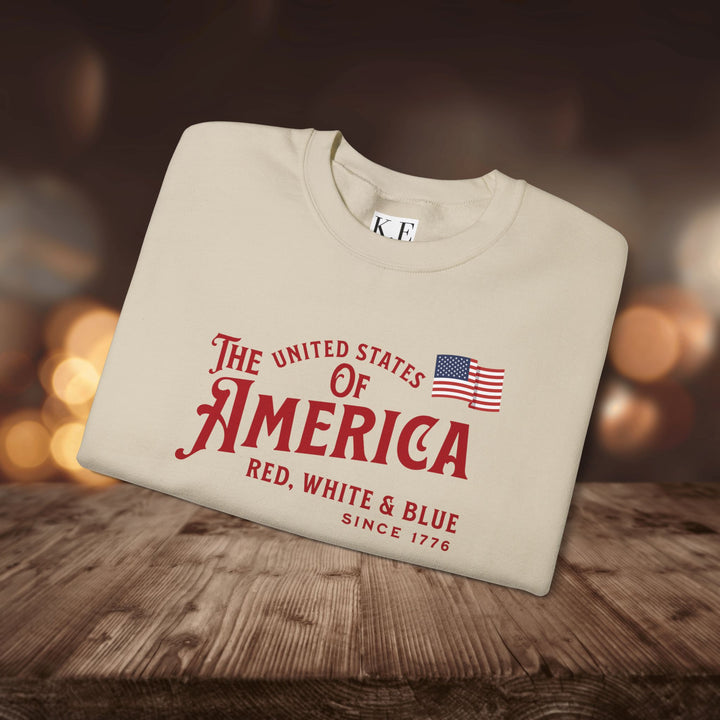 RED WHITE & BLUE CREWNECK