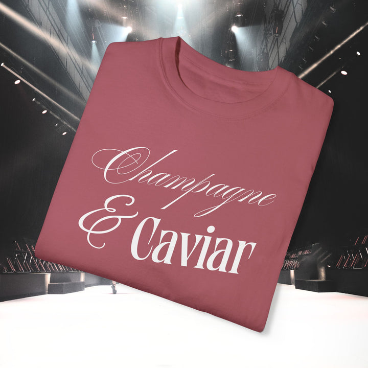 CHAMPAGNE SIPS & CAVIAR DIPS T-SHIRT