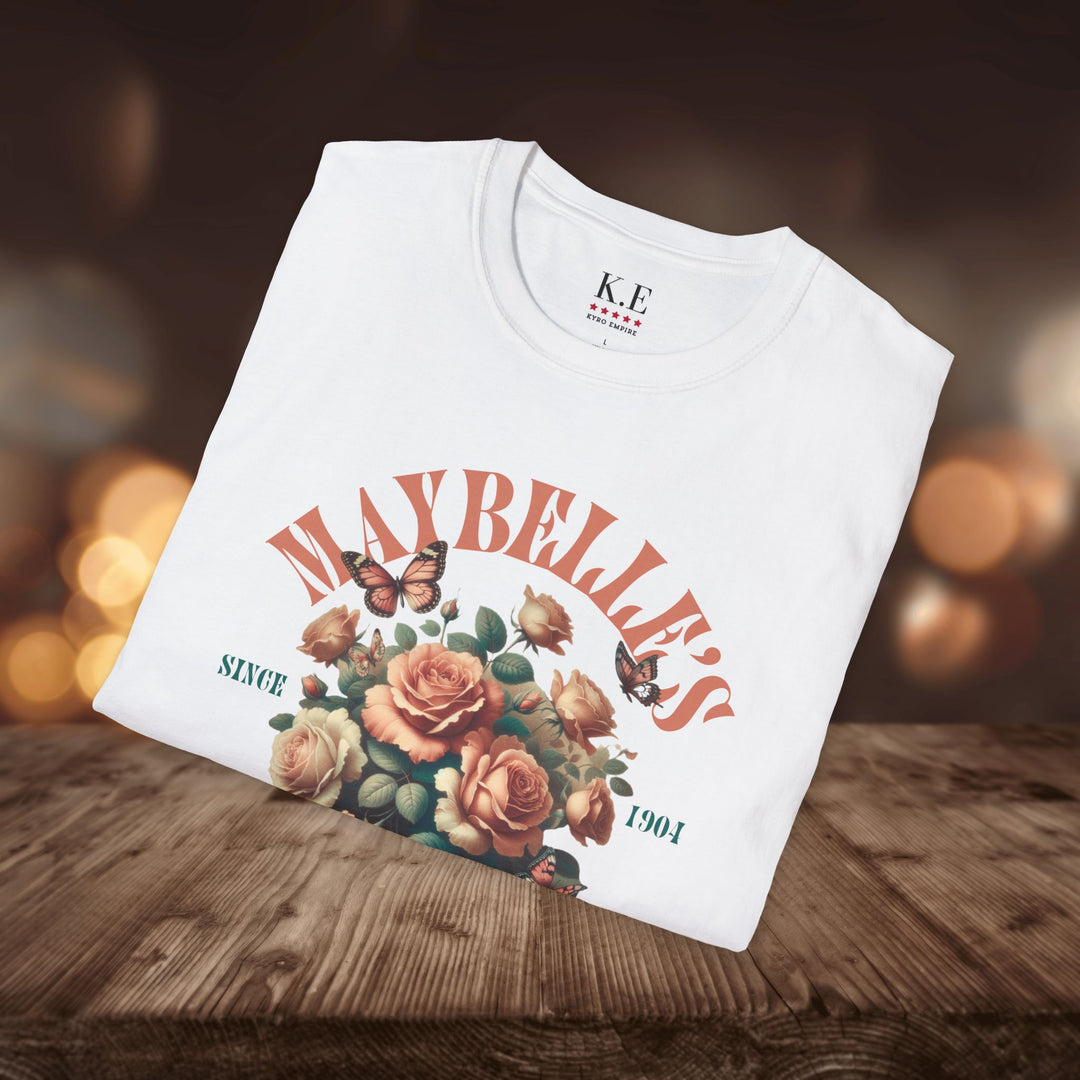 MAYBELLE'S FLORAL CAFE T-SHIRT