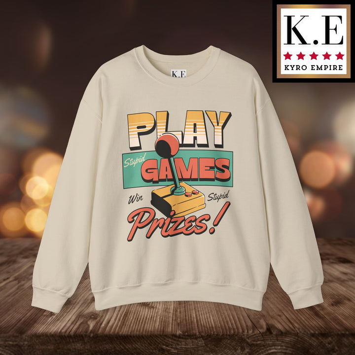 PLAY STUPID GAMES CREWNECK