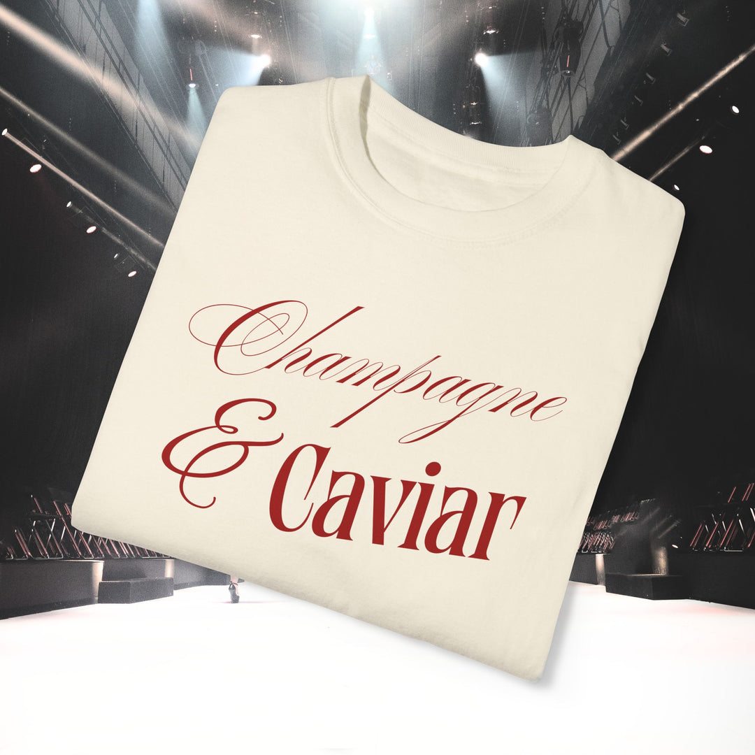 CHAMPAGNE SIPS & CAVIAR DIPS T-SHIRT