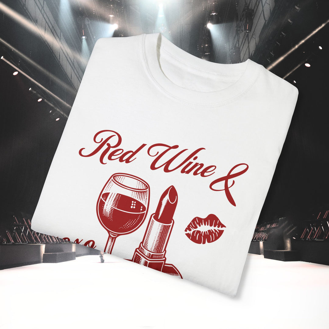 RED WINE & RED LIPSTICK T-SHIRT