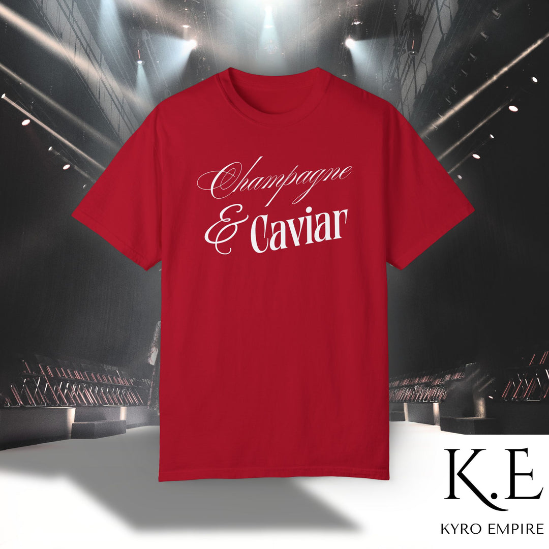 CHAMPAGNE SIPS & CAVIAR DIPS T-SHIRT