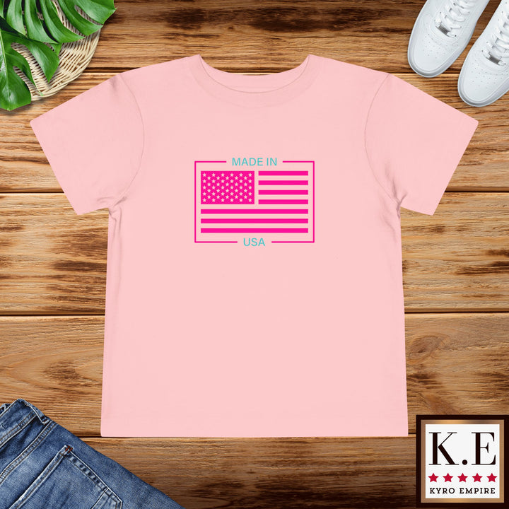 AQUA & PINK USA Toddler Tee