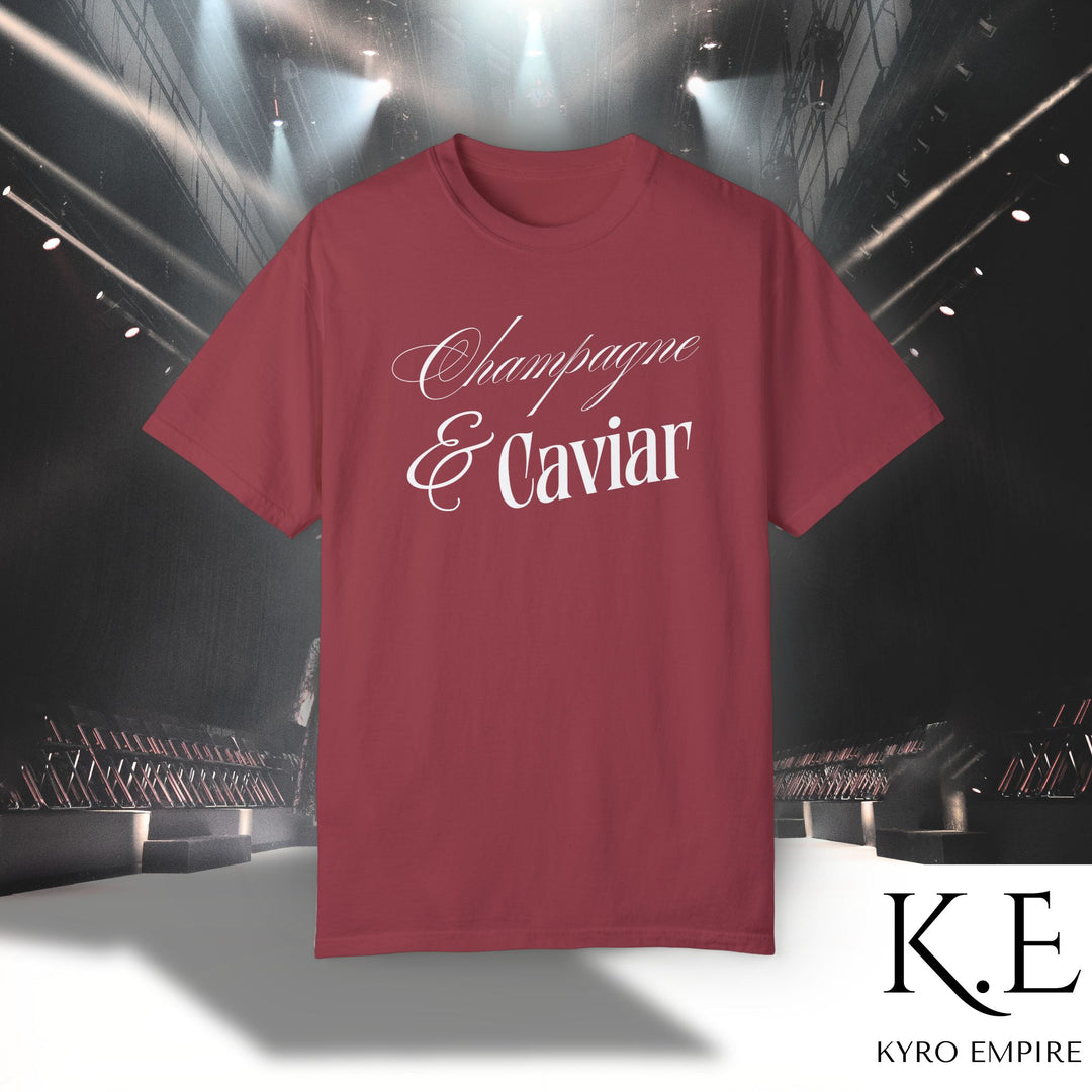 CHAMPAGNE SIPS & CAVIAR DIPS T-SHIRT