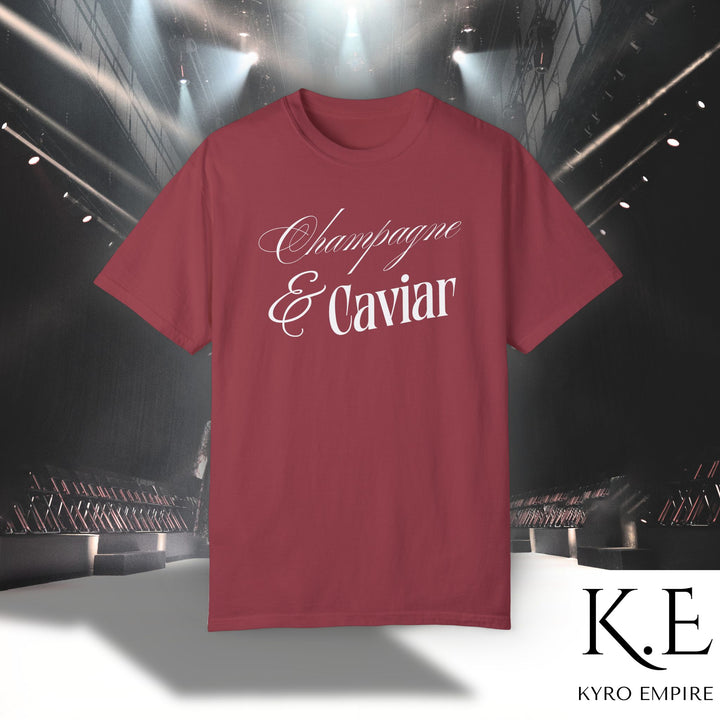CHAMPAGNE SIPS & CAVIAR DIPS T-SHIRT