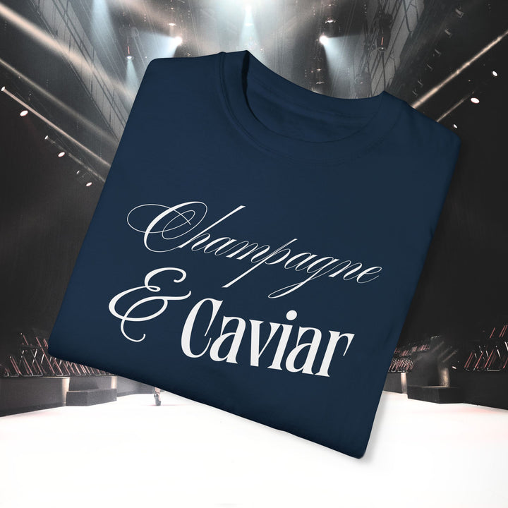 CHAMPAGNE SIPS & CAVIAR DIPS T-SHIRT