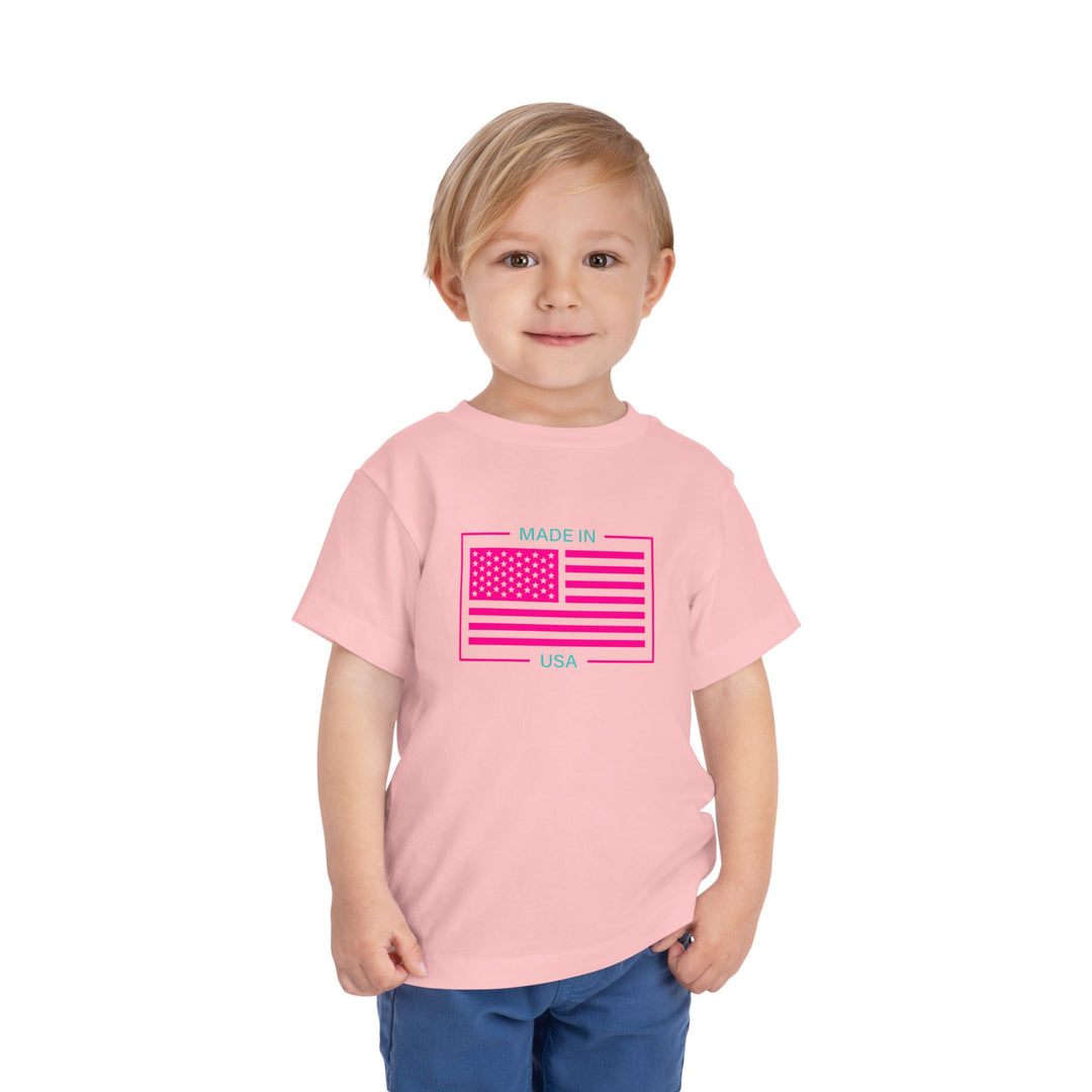 AQUA & PINK USA Toddler Tee