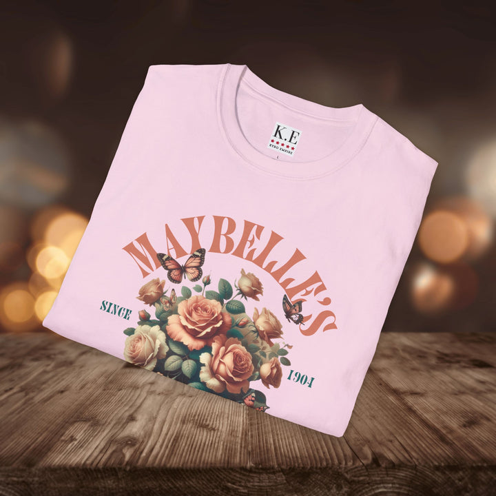 MAYBELLE'S FLORAL CAFE T-SHIRT