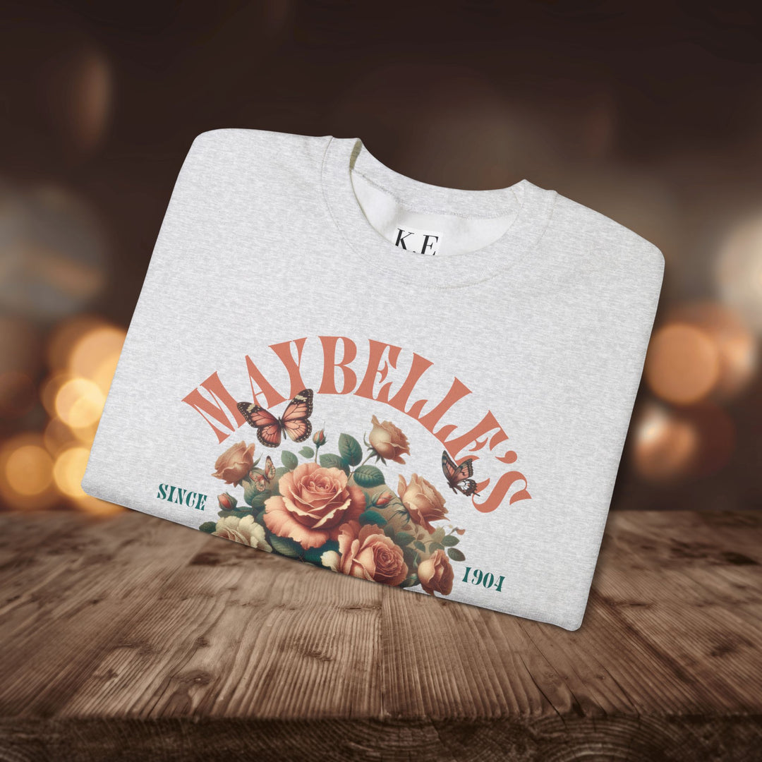 MAYBELLE'S FLORAL CAFE CREWNECK