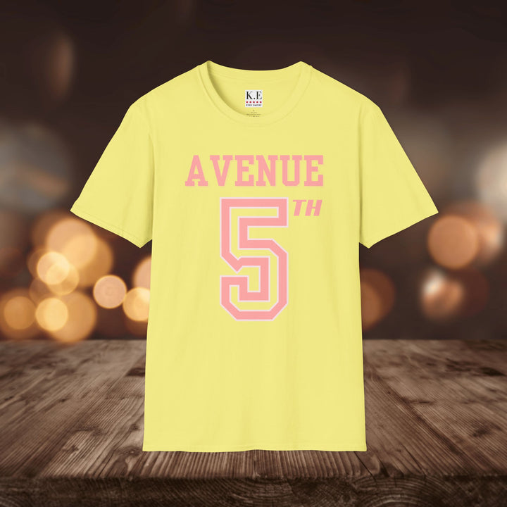 5TH AVE JERSEY STYLE T-SHIRT
