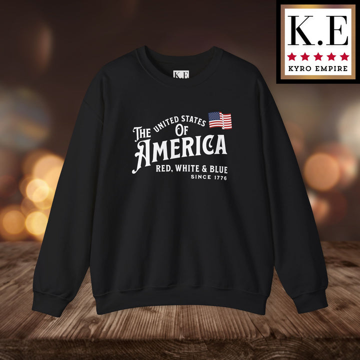 RED WHITE & BLUE CREWNECK