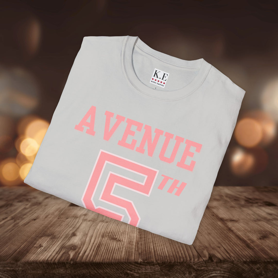 5TH AVE JERSEY STYLE T-SHIRT