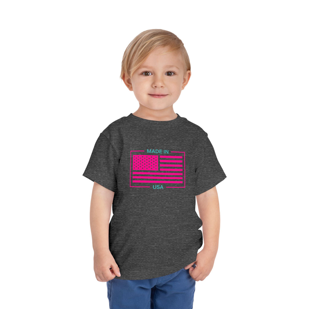 AQUA & PINK USA Toddler Tee