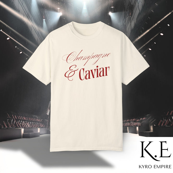 CHAMPAGNE SIPS & CAVIAR DIPS T-SHIRT