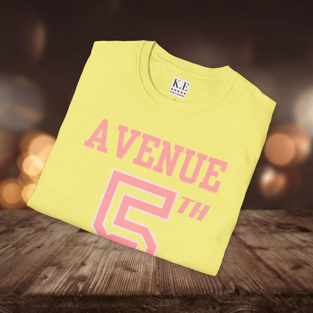 5TH AVE JERSEY STYLE T-SHIRT