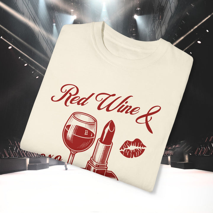 RED WINE & RED LIPSTICK T-SHIRT