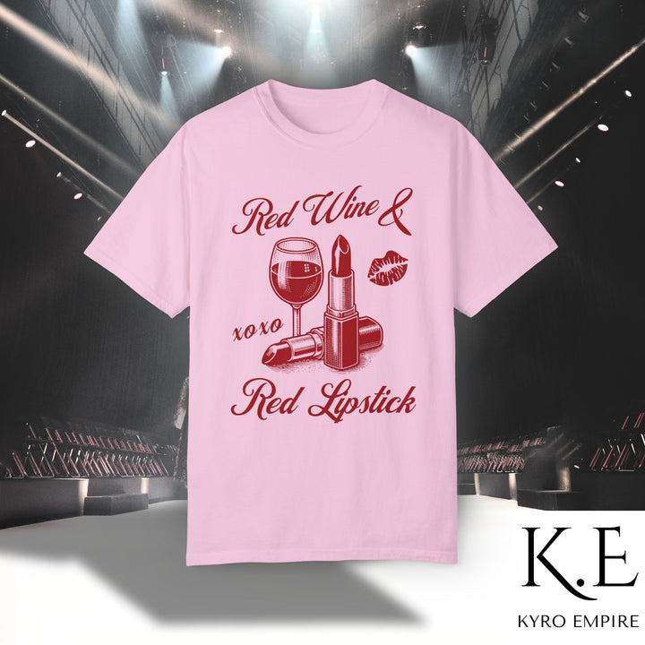 RED WINE & RED LIPSTICK T-SHIRT