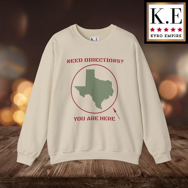 YOU ARE HERE CREWNECK
