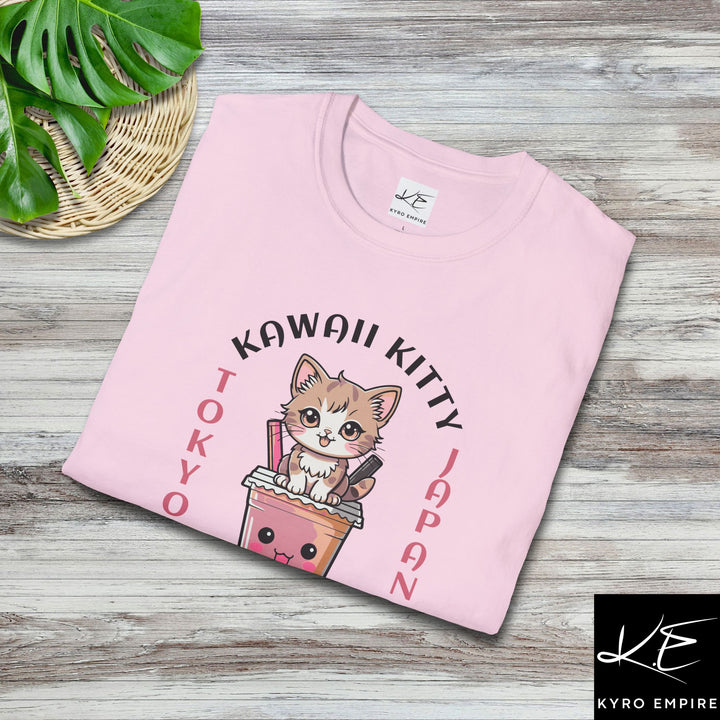 KAWAII KITTY BOBA T-SHIRT