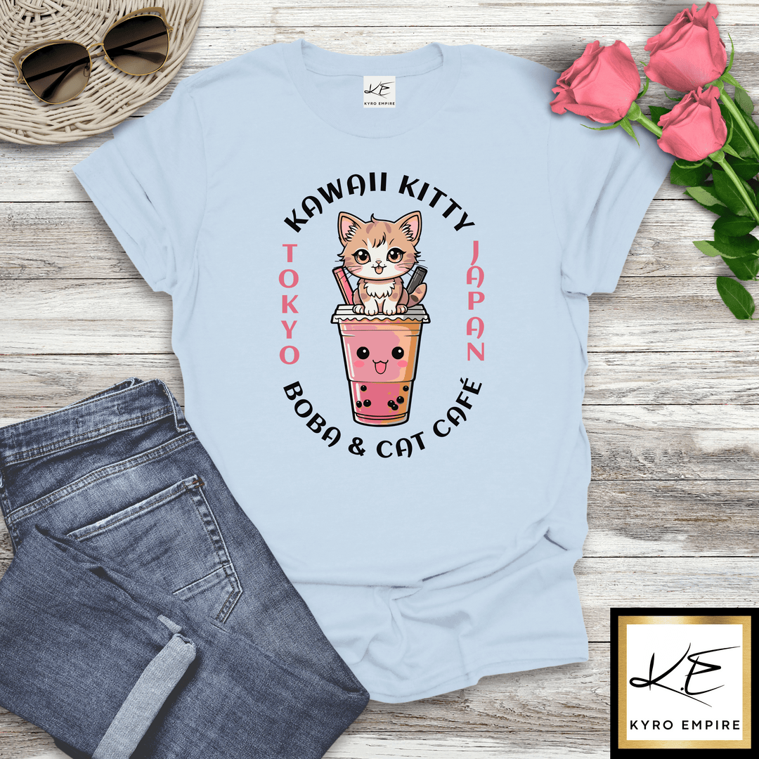 KAWAII KITTY BOBA T-SHIRT
