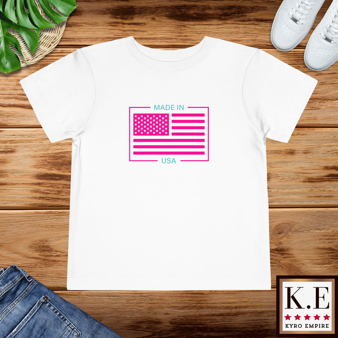 AQUA & PINK USA Toddler Tee