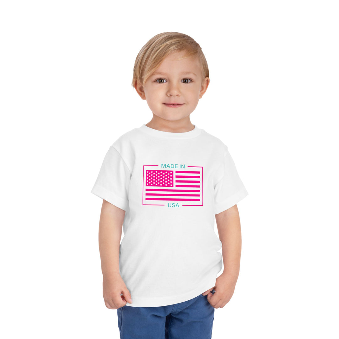 AQUA & PINK USA Toddler Tee