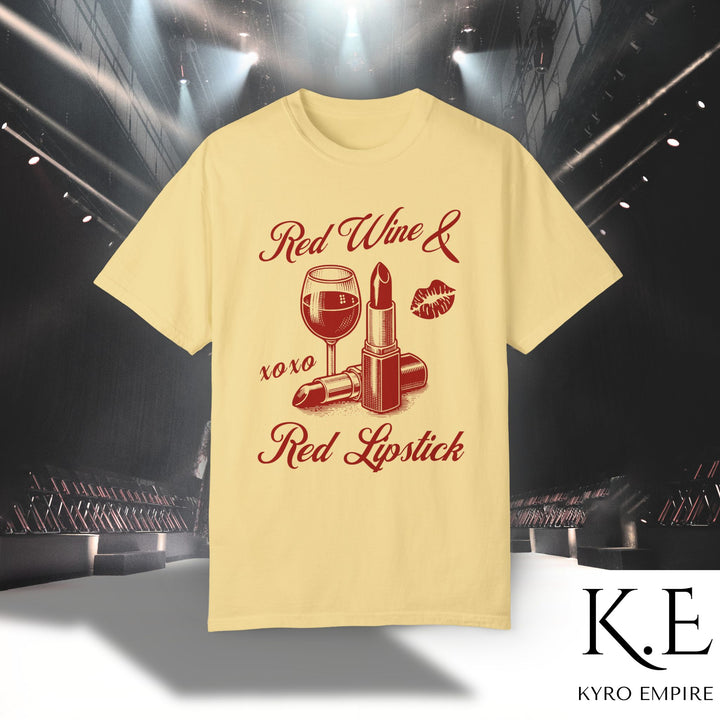 RED WINE & RED LIPSTICK T-SHIRT