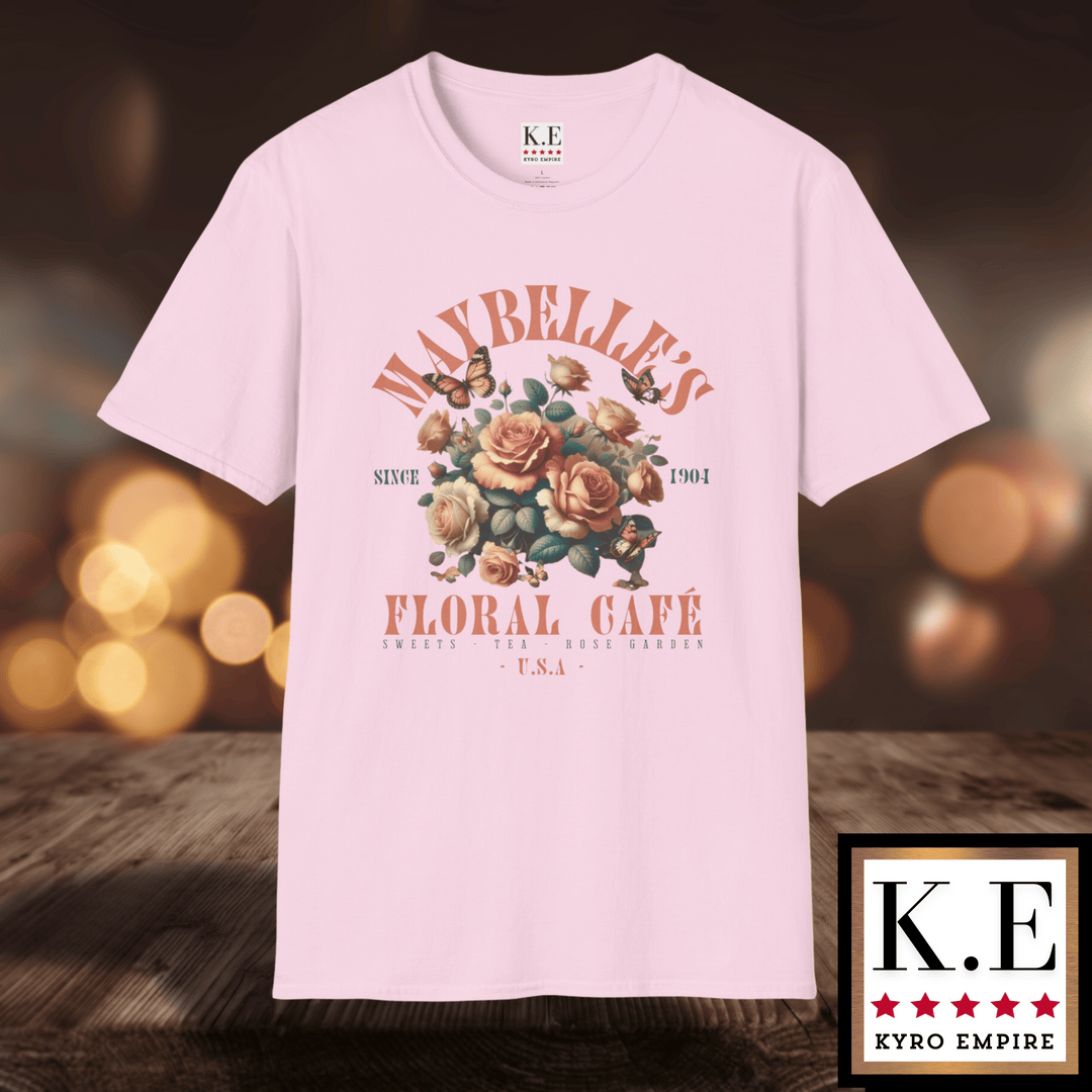 MAYBELLE'S FLORAL CAFE T-SHIRT