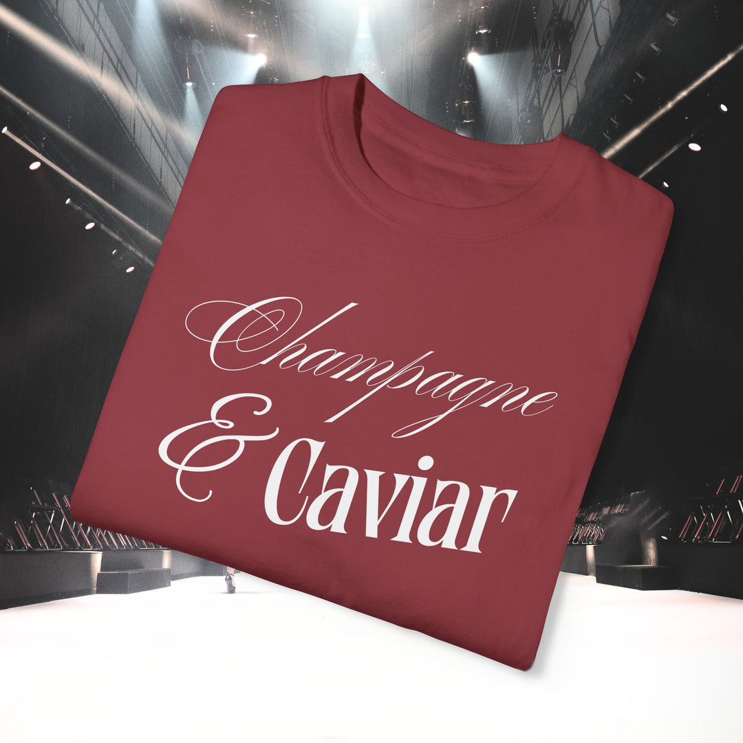 CHAMPAGNE SIPS & CAVIAR DIPS T-SHIRT