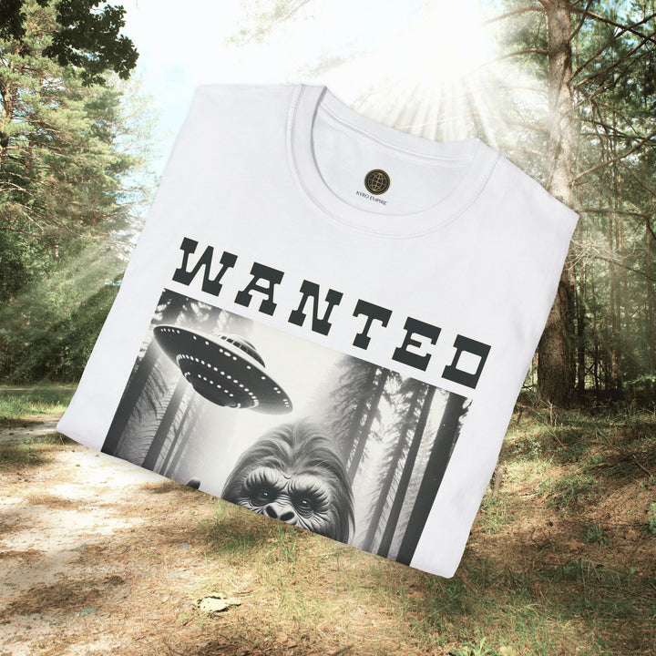 Unisex Softstyle T-Shirt - "Wanted" Bigfoot Graphic Tee