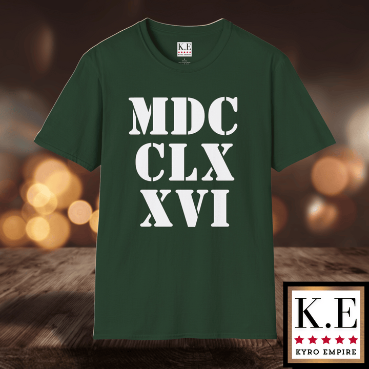 1776 ROMAN NUMERALS T-SHIRT