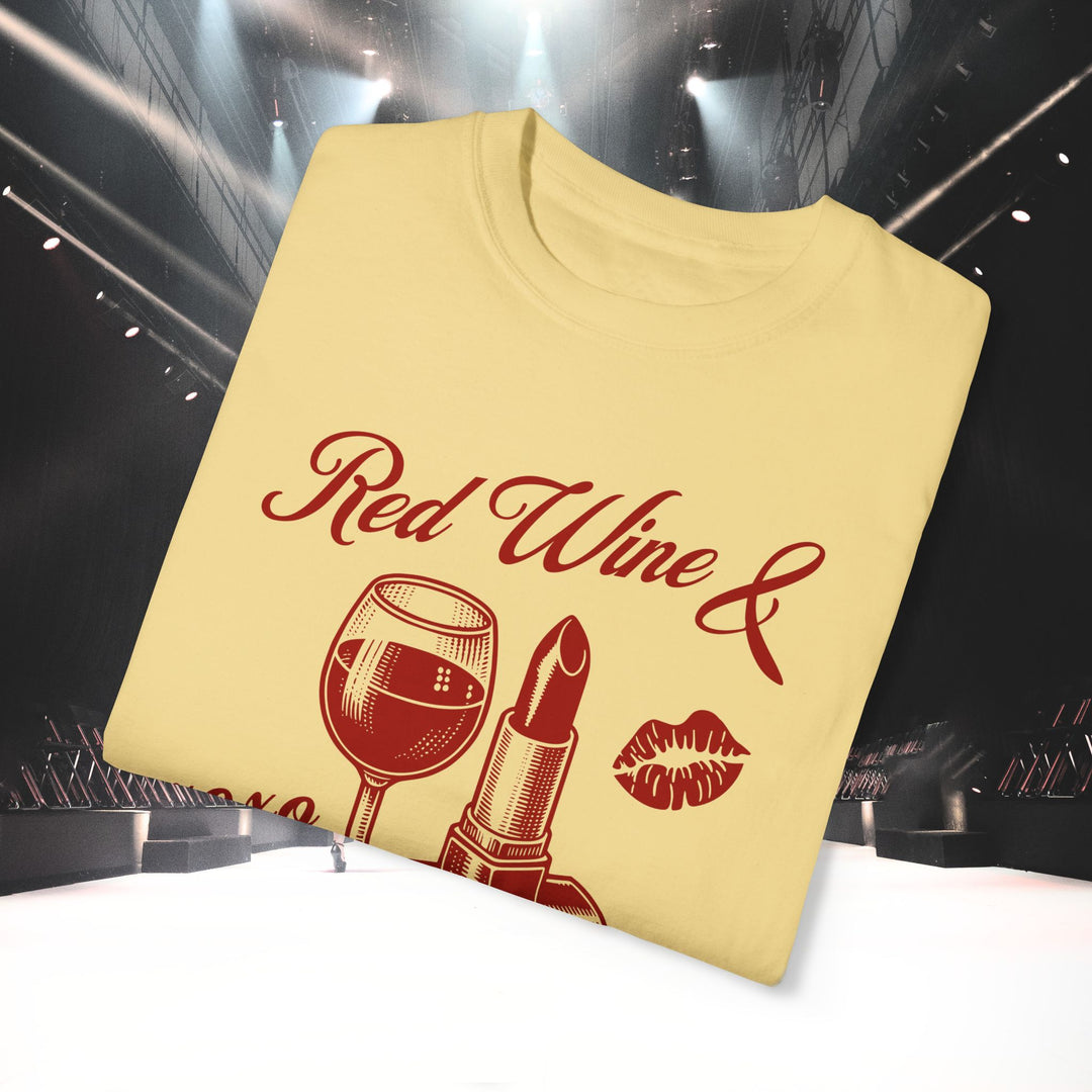 RED WINE & RED LIPSTICK T-SHIRT