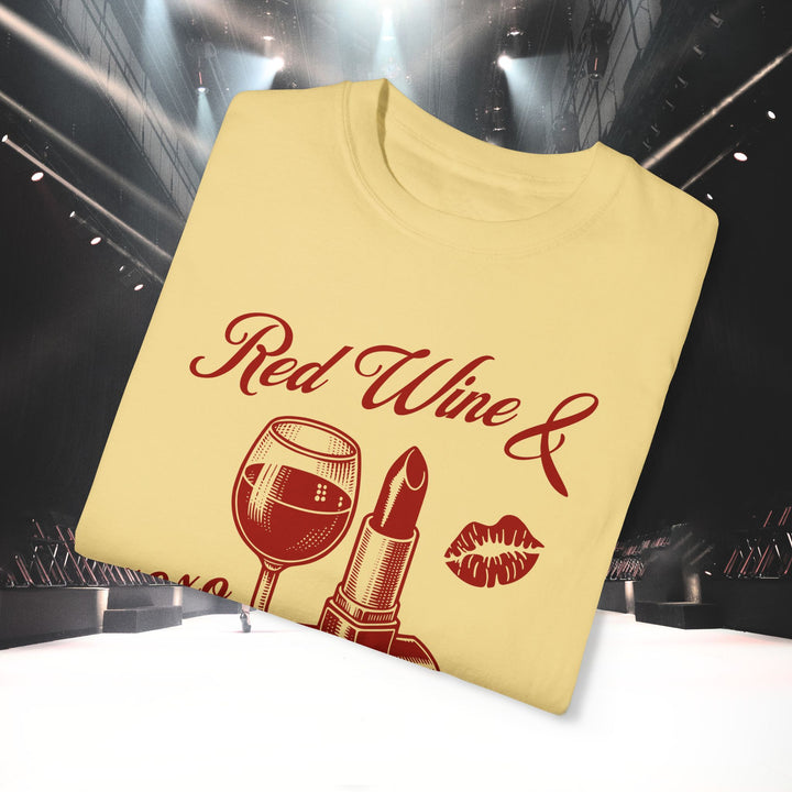 RED WINE & RED LIPSTICK T-SHIRT
