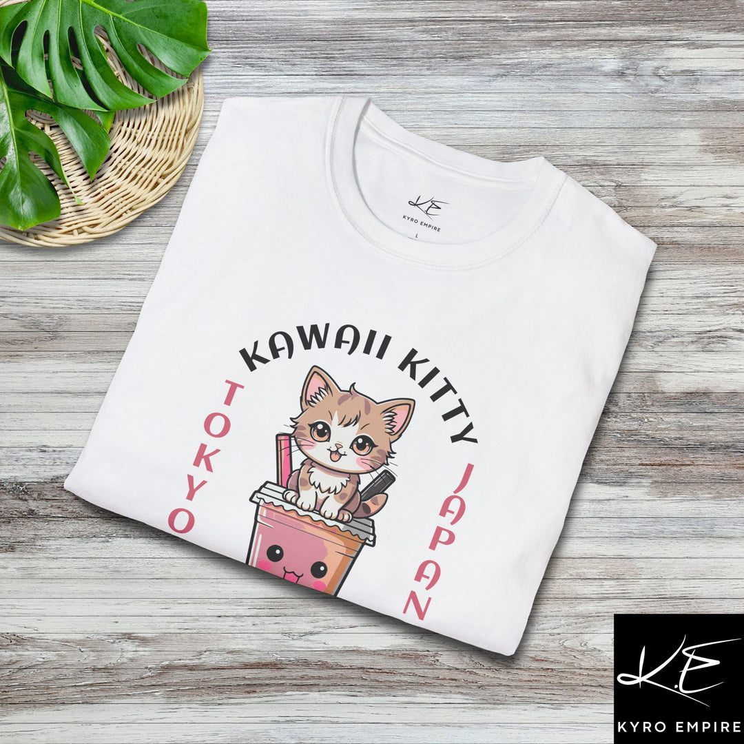 KAWAII KITTY BOBA T-SHIRT