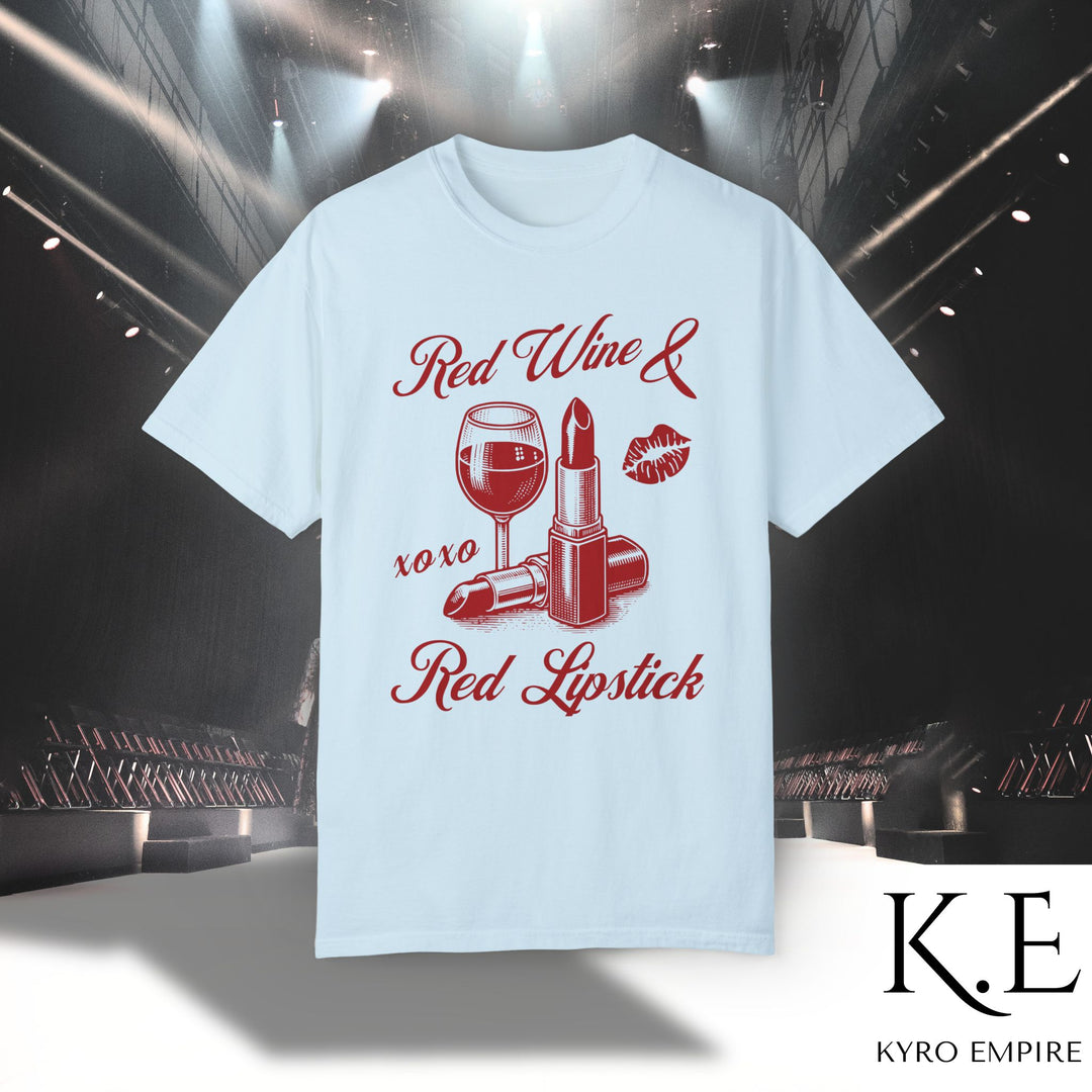 RED WINE & RED LIPSTICK T-SHIRT
