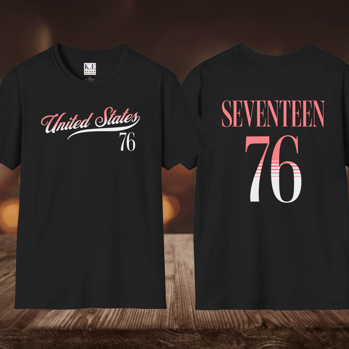 SEVENTEEN 76 JERSEY STYLE T-SHIRT