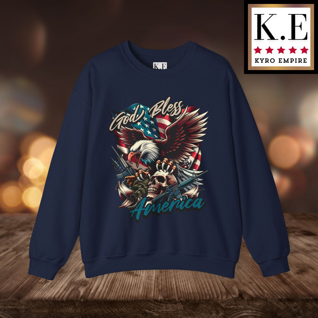 GOD BLESS AMERICA CREWNECK