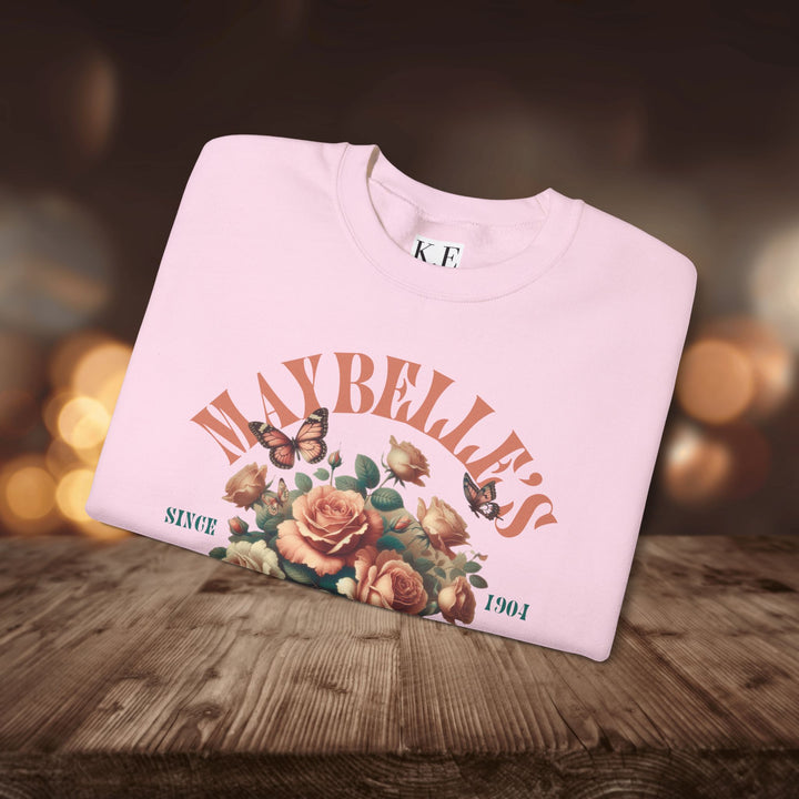 MAYBELLE'S FLORAL CAFE CREWNECK