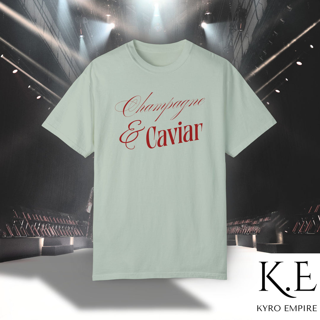 CHAMPAGNE SIPS & CAVIAR DIPS T-SHIRT