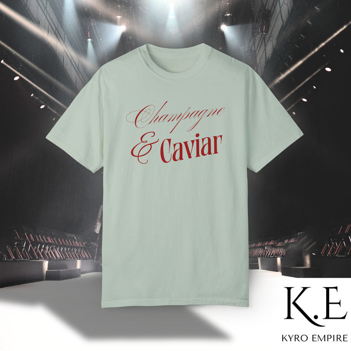 CHAMPAGNE SIPS & CAVIAR DIPS T-SHIRT