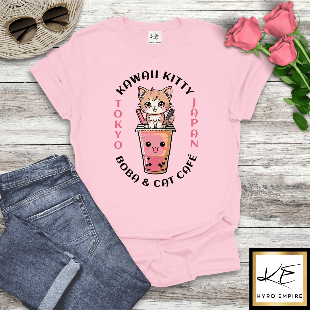 KAWAII KITTY BOBA T-SHIRT