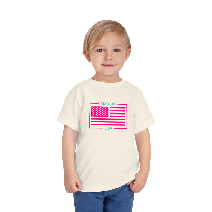 AQUA & PINK USA Toddler Tee