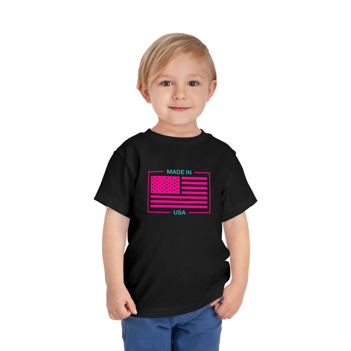 AQUA & PINK USA Toddler Tee
