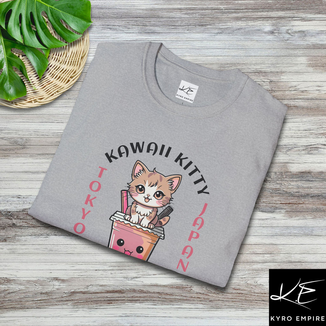 KAWAII KITTY BOBA T-SHIRT
